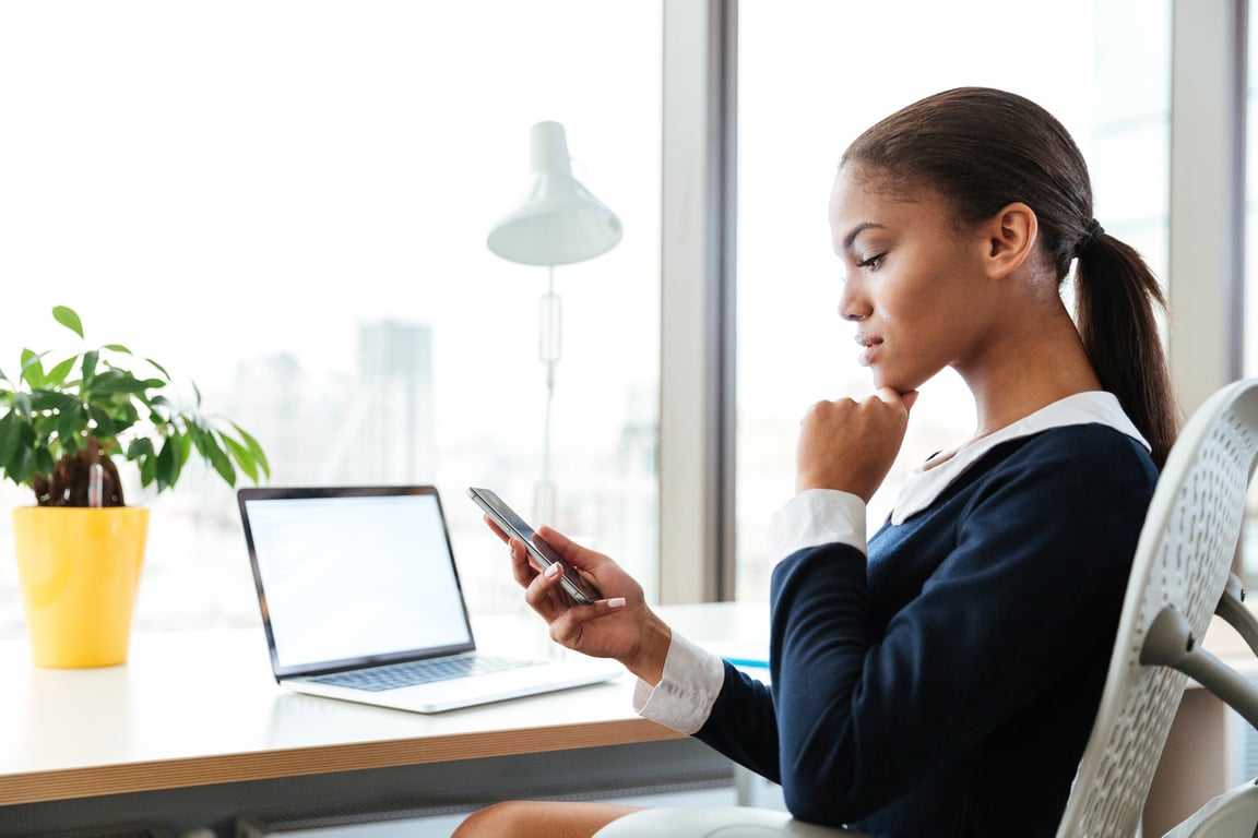 Business Woman with Phone